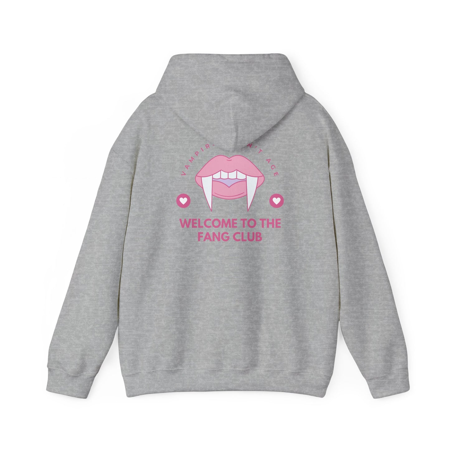 Vampire Fang Club Hoodie, Cozy Sweatshirt for Halloween, Cute Gift for Fans, Winter Layering, Trendy Casual Wear