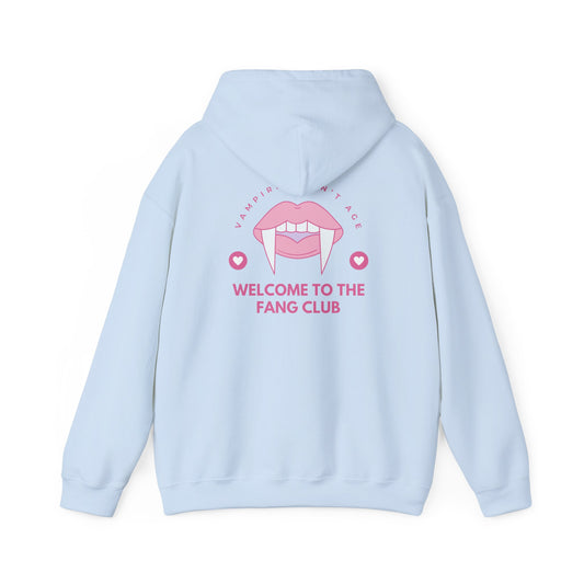 Vampire Fang Club Hoodie, Cozy Sweatshirt for Halloween, Cute Gift for Fans, Winter Layering, Trendy Casual Wear