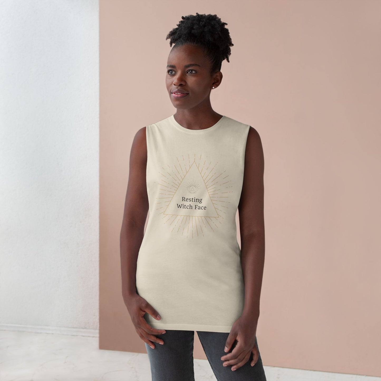 Resting Witch Face Unisex Tank, Cute Witchy Shirt, Halloween Gift, Summer Fashion, Festival Wear, Boho Style