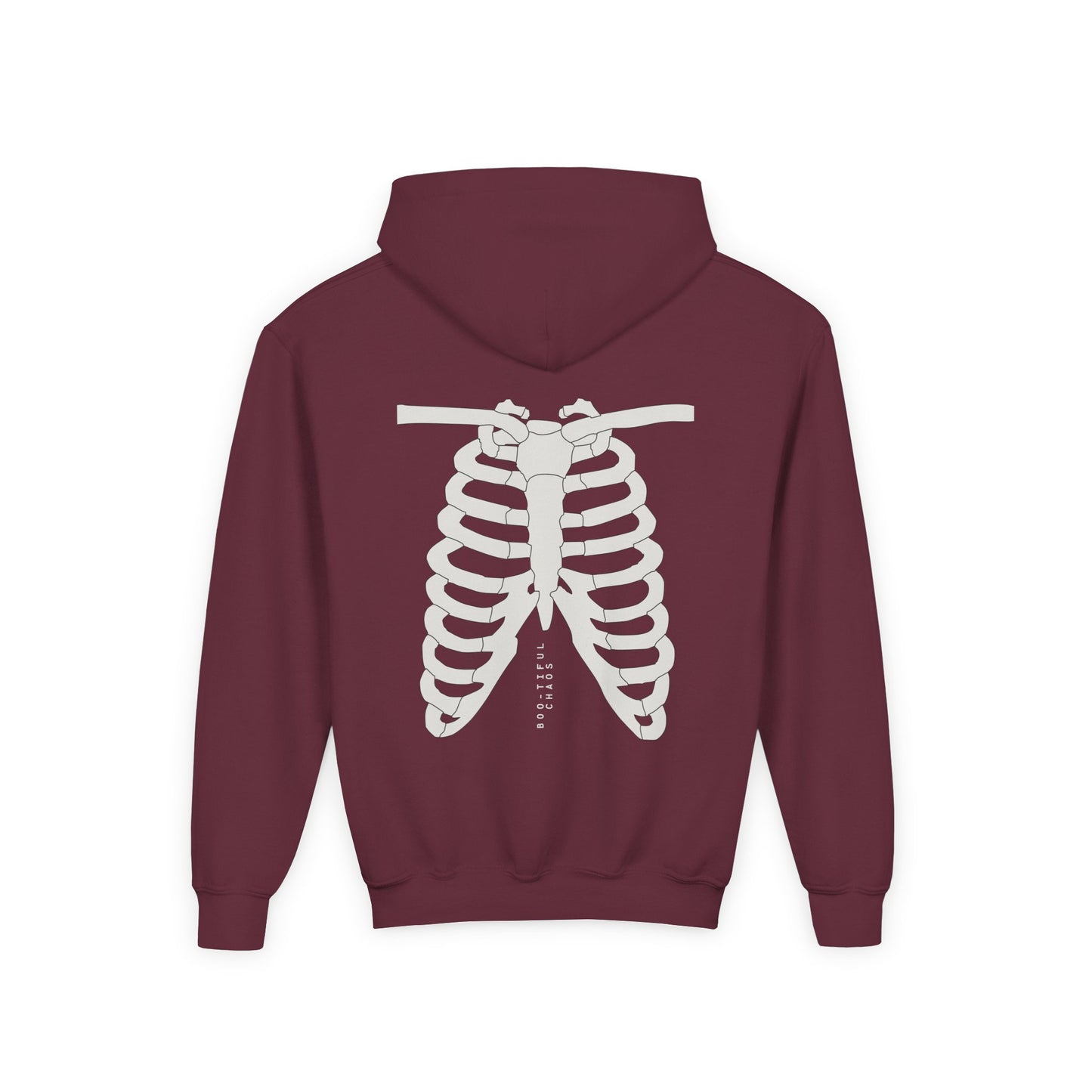 Youth Hoodie - Beautiful Chaos Skeleton Design, Cozy Sweatshirt for Teens, Unique Gift, Casual Wear, Perfect for Special Occasions