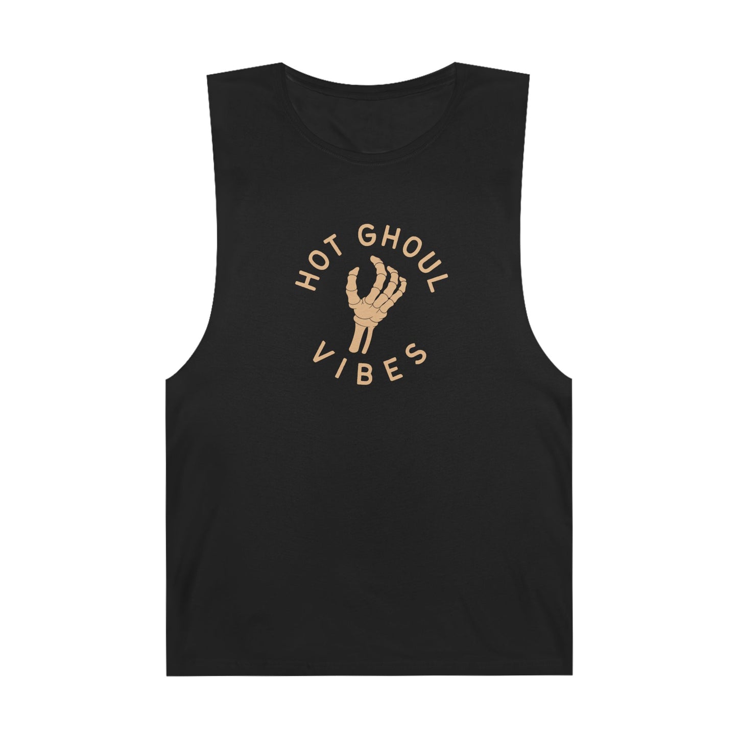 100% Cotton Hot Ghoul Muscle Tank Sleeveless Shirt, Spooky Season Apparel, Festival Wear, Halloween Party Outfit