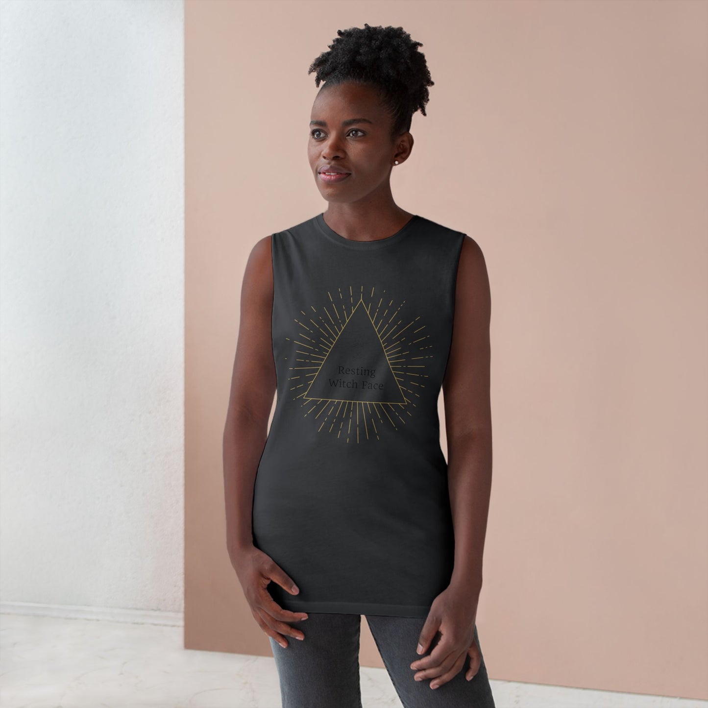 Resting Witch Face Unisex Tank, Cute Witchy Shirt, Halloween Gift, Summer Fashion, Festival Wear, Boho Style