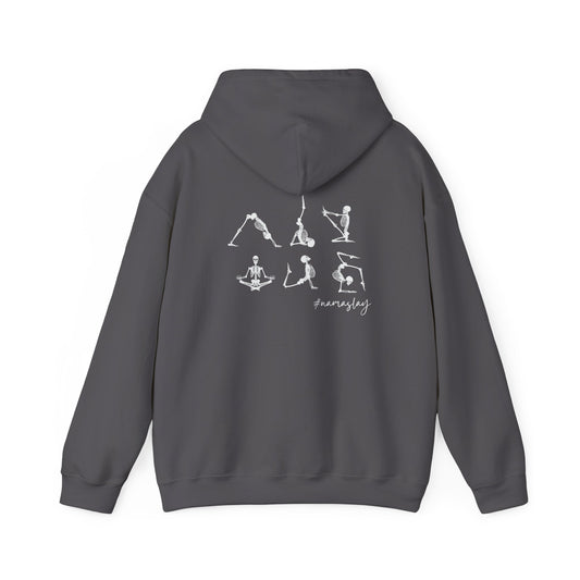 Yoga Skeleton Unisex Hoodie, Cozy Gym Sweatshirt, Ideal for Yoga Lovers, Perfect Gift for Fitness Enthusiasts, Unique Workout Apparel