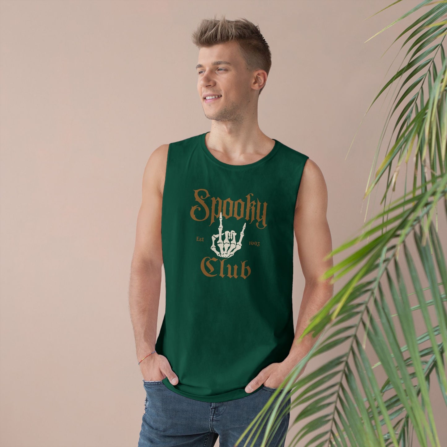 Spooky Club Unisex Tank Top | Halloween Shirt, Festival Wear, Gift for Horror Lovers, Casual Outfit, Unique Graphic Tee