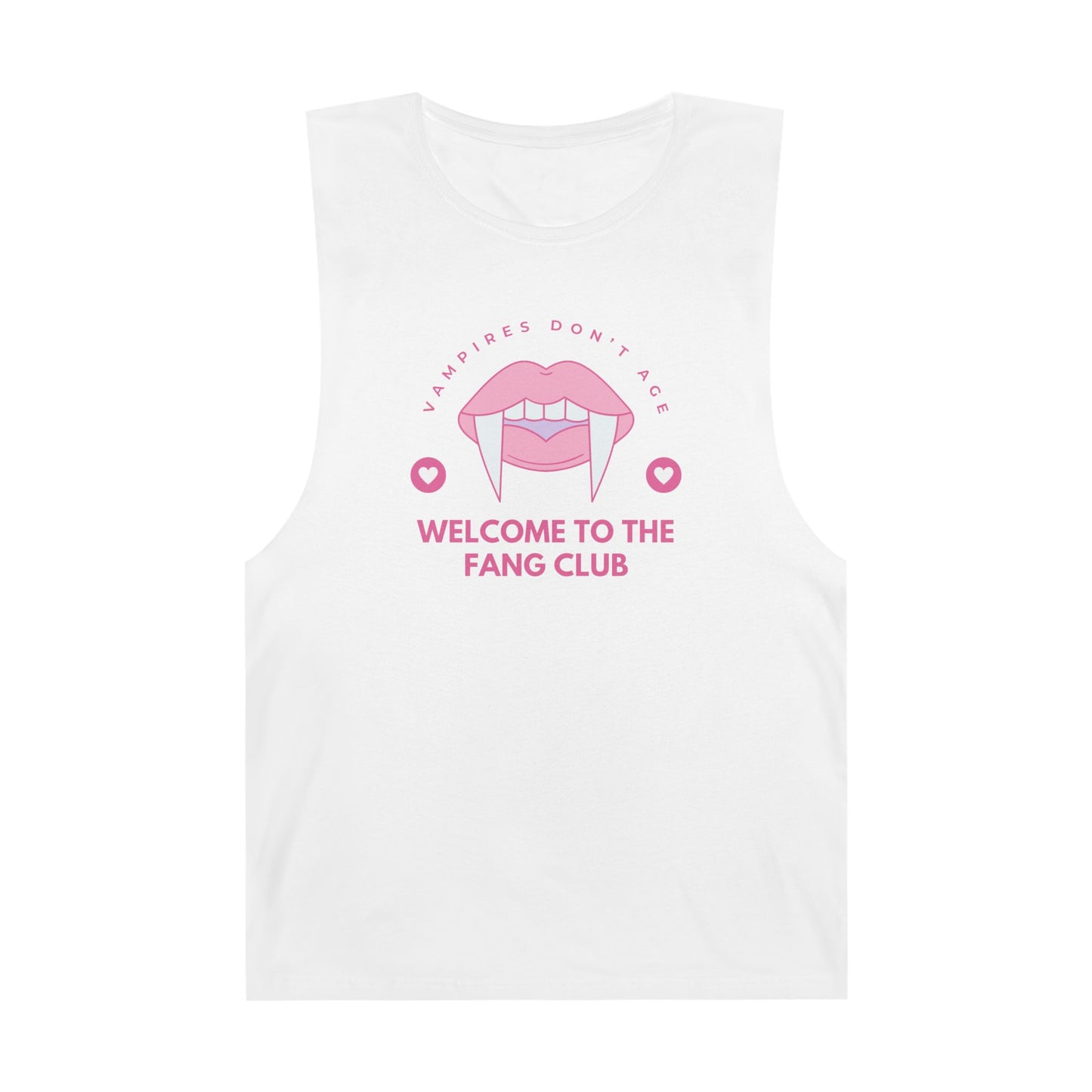 100% Cotton Fang Club Tank Top, Vampire Lover Shirt, Halloween Apparel, Cute Graphic Tee, Casual Summer Wear, Fangirl Gift