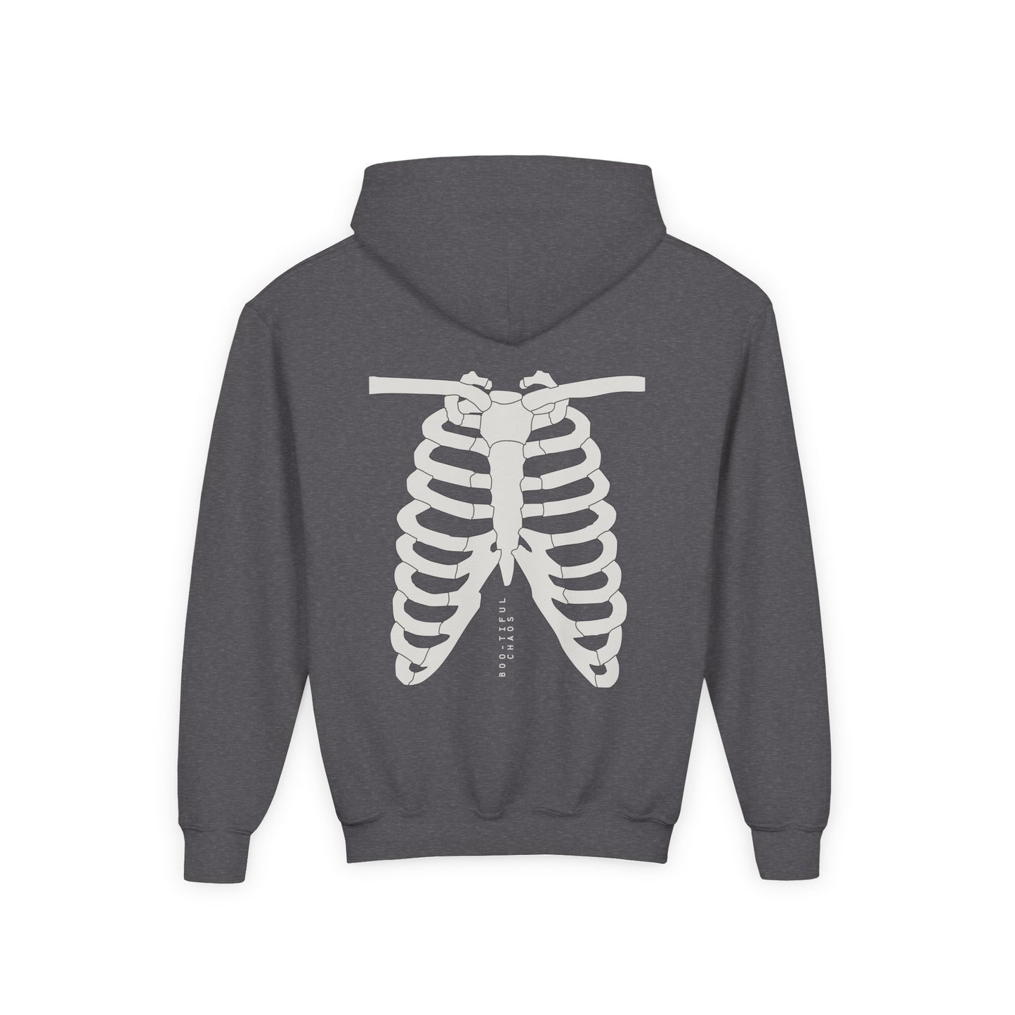 Youth Hoodie - Beautiful Chaos Skeleton Design, Cozy Sweatshirt for Teens, Unique Gift, Casual Wear, Perfect for Special Occasions
