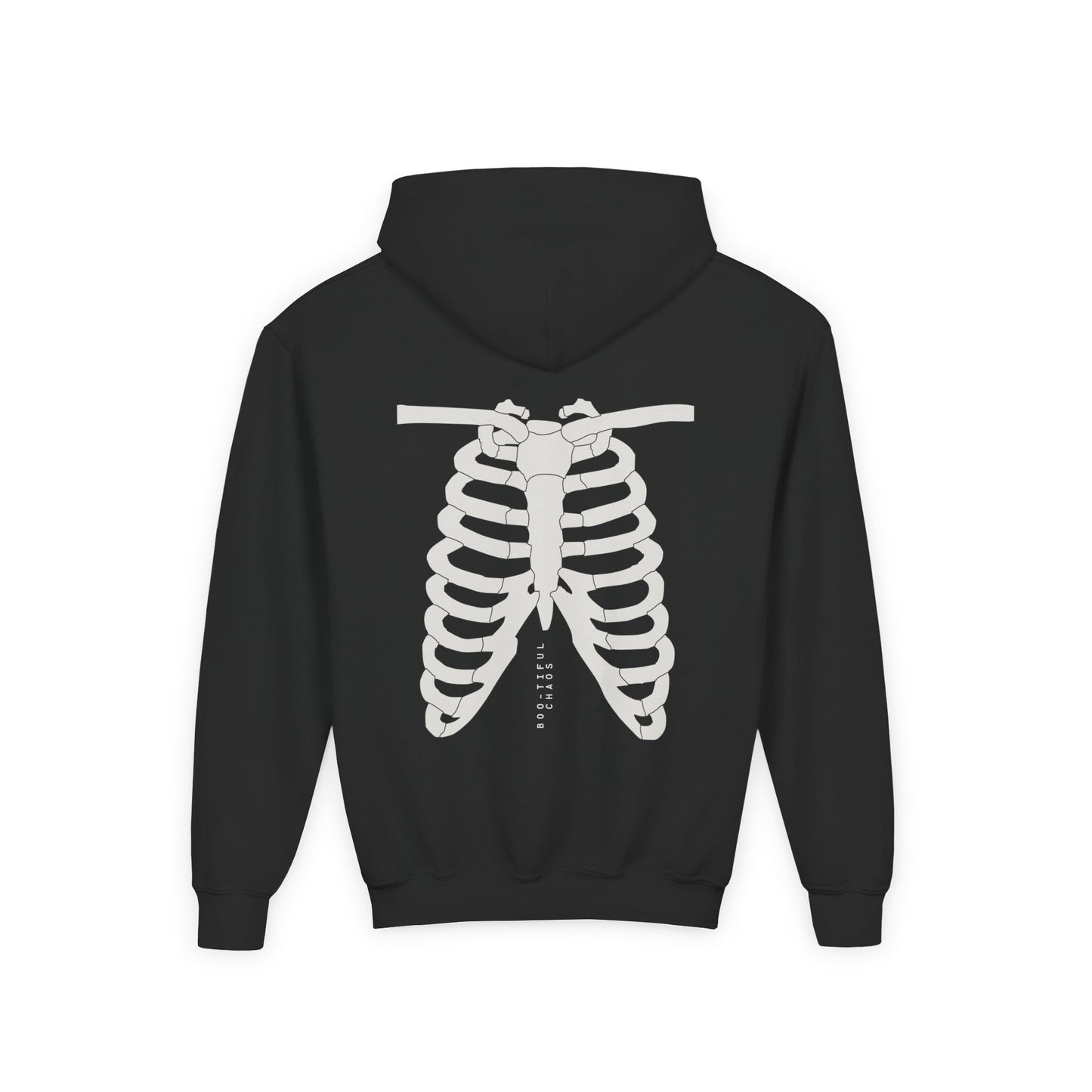 Youth Hoodie - Beautiful Chaos Skeleton Design, Cozy Sweatshirt for Teens, Unique Gift, Casual Wear, Perfect for Special Occasions