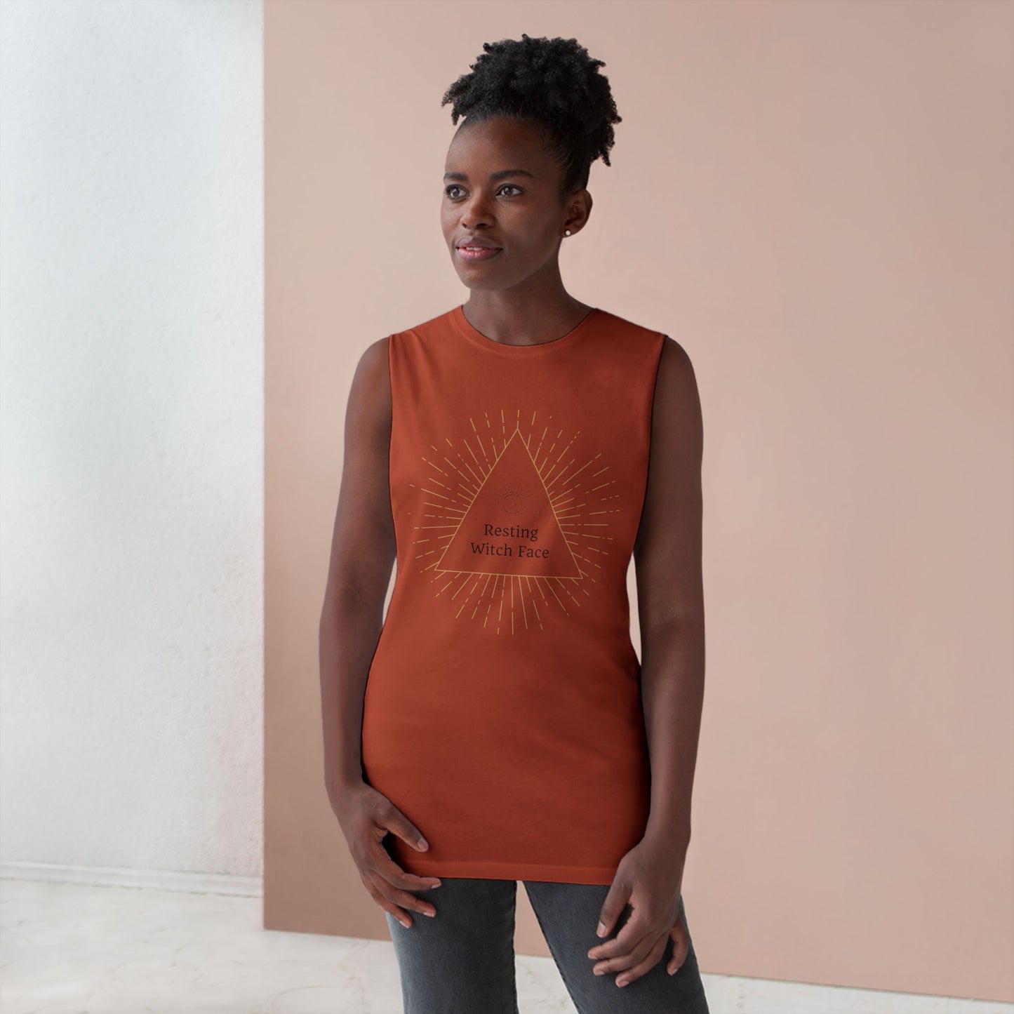 Resting Witch Face Unisex Tank, Cute Witchy Shirt, Halloween Gift, Summer Fashion, Festival Wear, Boho Style