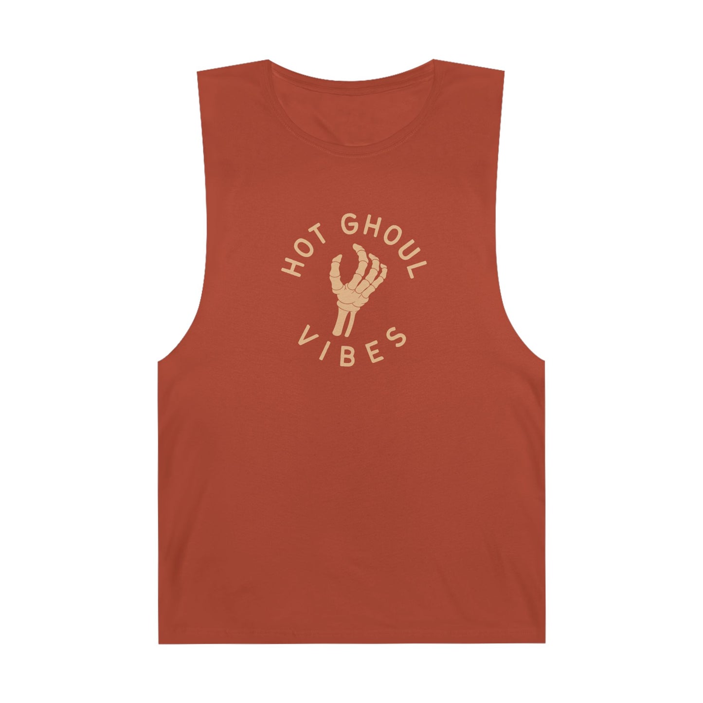 100% Cotton Hot Ghoul Muscle Tank Sleeveless Shirt, Spooky Season Apparel, Festival Wear, Halloween Party Outfit