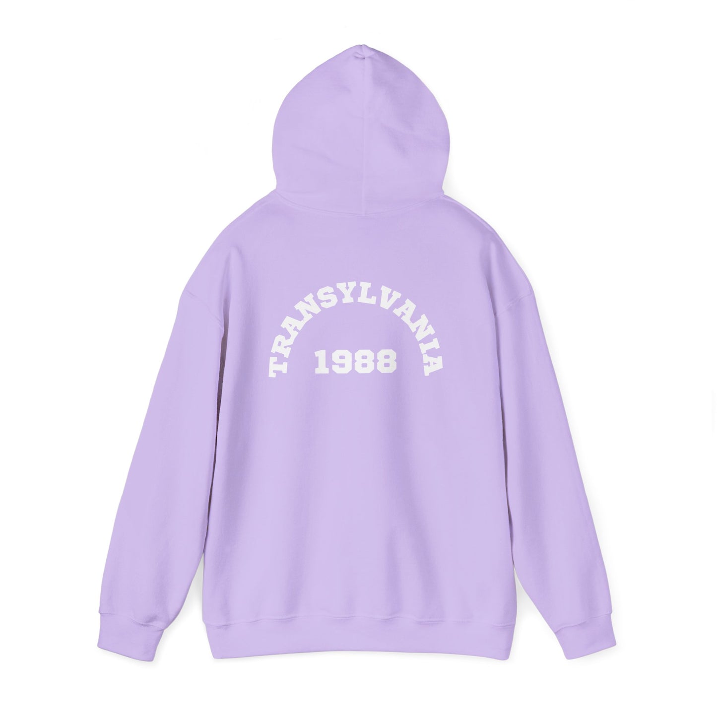Transylvania 1988 Unisex Hooded Sweatshirt, Cozy Style, Halloween, Gift for Him/Her, Vintage Sweatshirt, Fall Fashion, Layering Piece