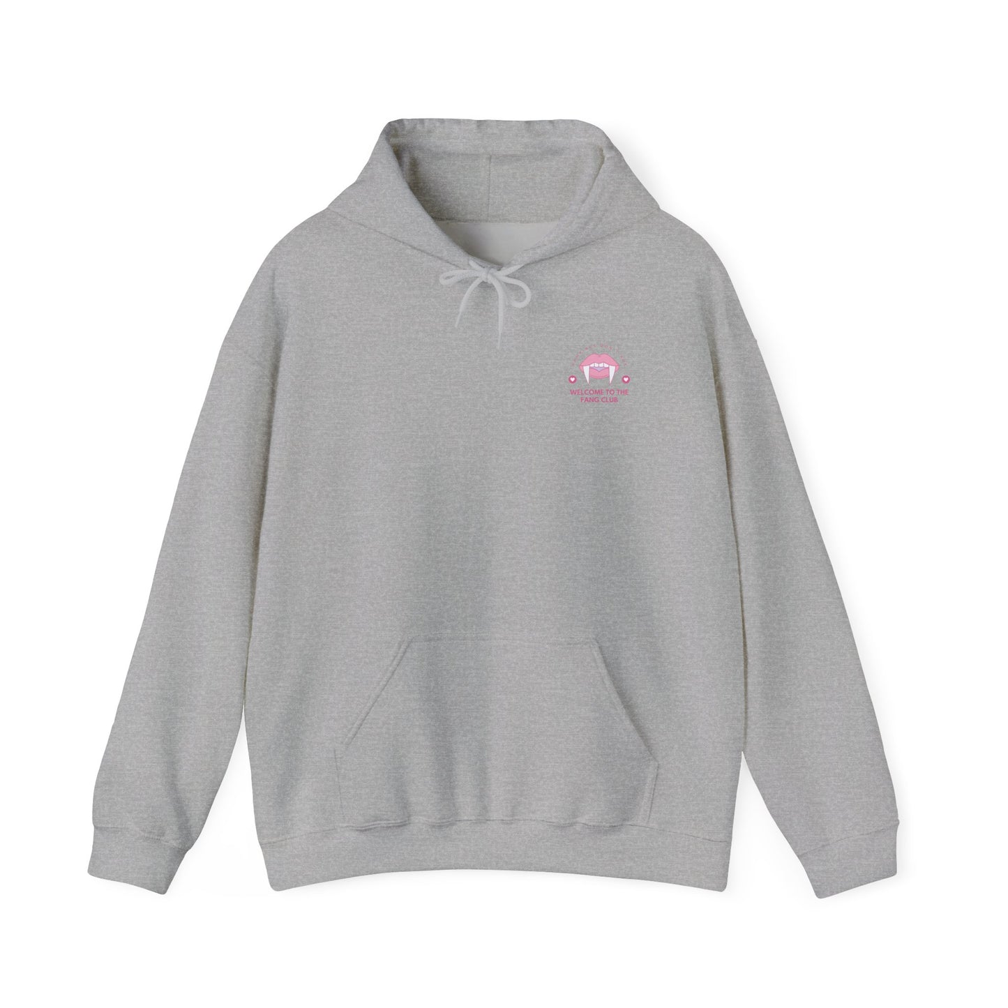 Vampire Fang Club Hoodie, Cozy Sweatshirt for Halloween, Cute Gift for Fans, Winter Layering, Trendy Casual Wear