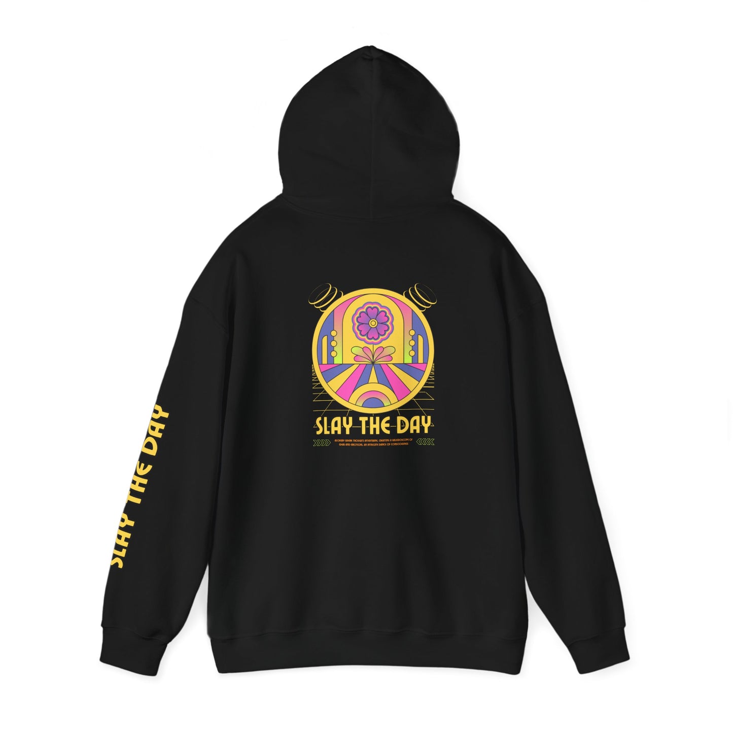 Slay the Day Unisex Heavy Blend Hooded Sweatshirt - Chill Vibe, Cozy Comfort, Perfect for Daily Wear