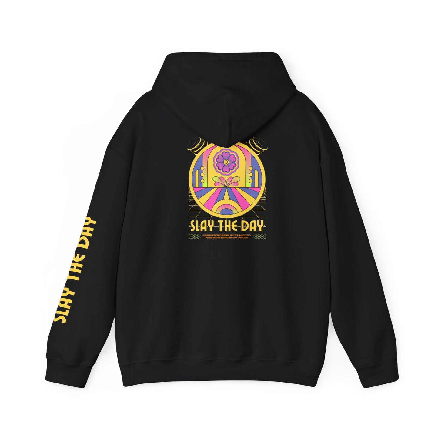 Slay the Day Unisex Heavy Blend Hooded Sweatshirt - Chill Vibe, Cozy Comfort, Perfect for Daily Wear