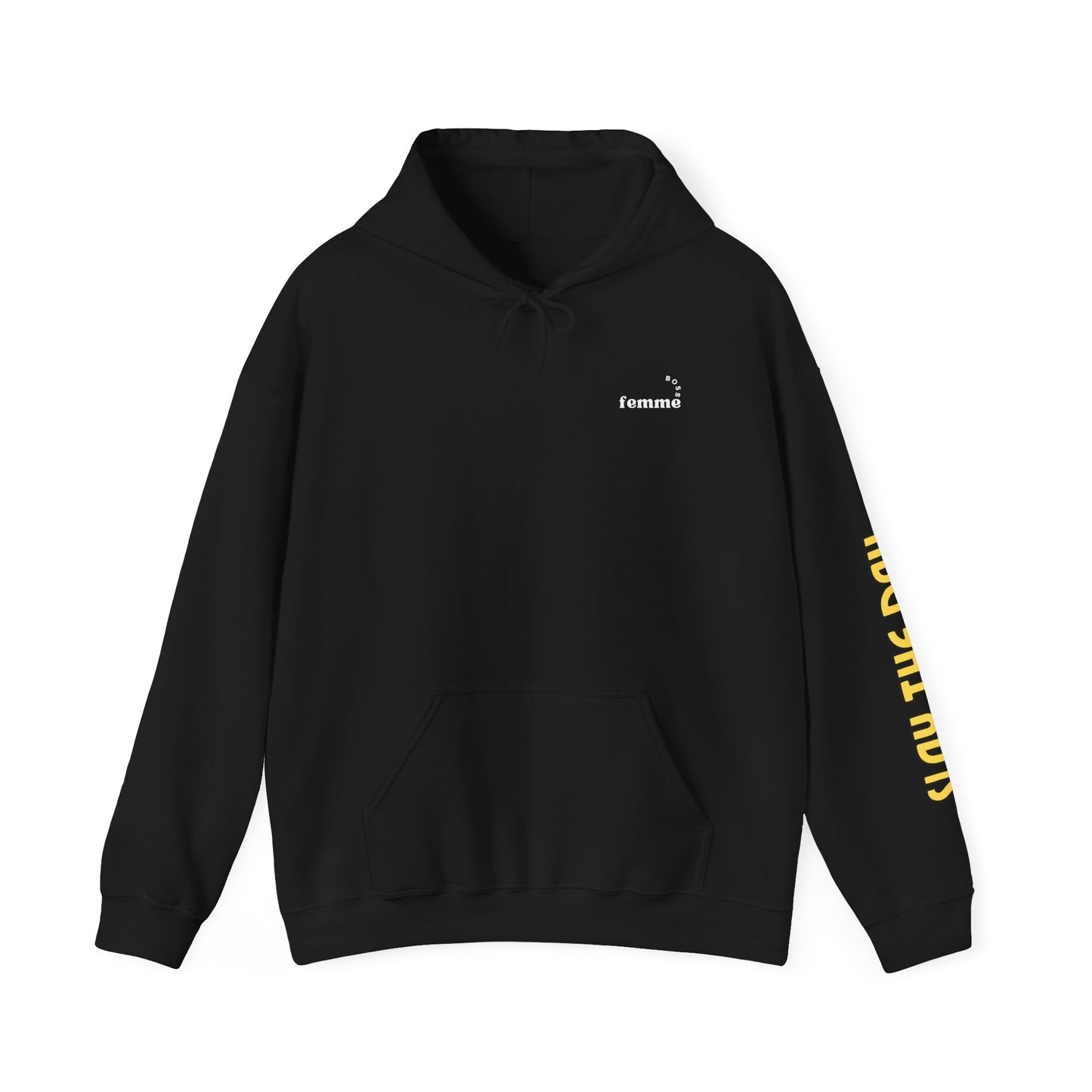 Slay the Day Unisex Heavy Blend Hooded Sweatshirt - Chill Vibe, Cozy Comfort, Perfect for Daily Wear