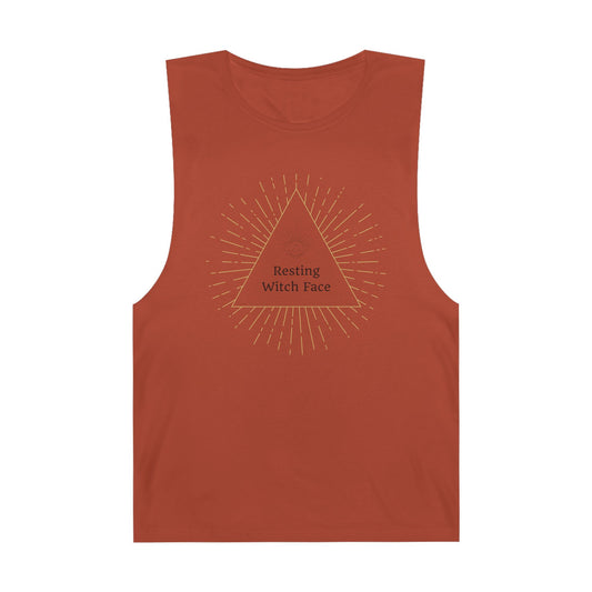 Resting Witch Face Unisex Tank, Cute Witchy Shirt, Halloween Gift, Summer Fashion, Festival Wear, Boho Style
