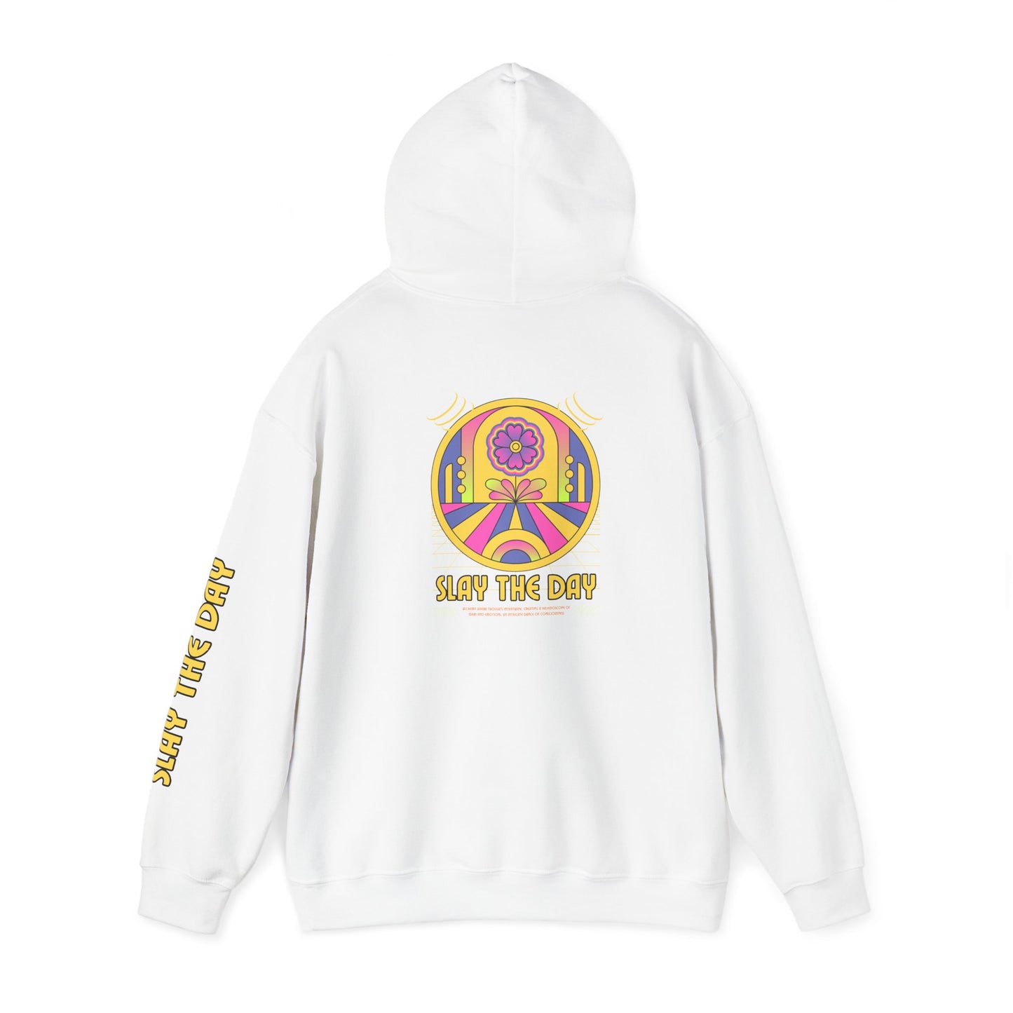 Slay the Day Unisex Heavy Blend Hooded Sweatshirt - Chill Vibe, Cozy Comfort, Perfect for Daily Wear