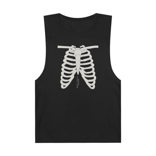 100% Cotton Skeleton Muscle Tank, Gym Apparel, Workout Top, Fitness Shirt, Halloween Costume, Casual Summer Wear